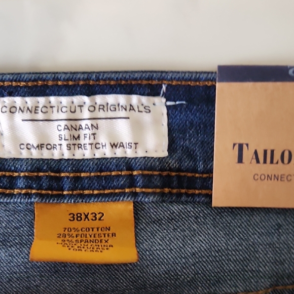 NWT Taylor Vintage Canaan Slim Fit Distressed Jeans Men's 38 X 32 - Picture 2 of 6